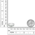 thumbnail image 3 of Gem Stone King 925 Sterling Silver Green Prasiolite White Created Sapphire and White Moissanite Engagement Ring for Women (1.33 Cttw, Gemstone, Round 6MM and 3MM, Size 8), 3 of 4