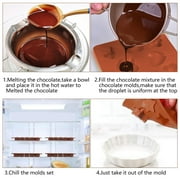 Springcorner 6 Pcs Silicone Candy Molds, Non-Stick DIY Silicone Molds with Different Shape for Chocolate,Cake,Candy, Easy To Clean Baking Molds