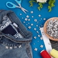 thumbnail image 5 of 200Pcs 4 Style Square Sew on Rhinestone Multi-strand Links Glass Rhinestone with Stainless Steel Prong Settings Garments Accessories Faceted Clear 4.5~11x4~11x3.8~5.5mm Hole: 0.9~1.2mm 50pcs/style, 5 of 6