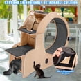 thumbnail image 3 of FYC Cat Exercise Wheel - Pets Treadmill for Cat, Run, Spin & Scratch - Carpeted Runway - Kitty Sport Toy - Reduces Boredom, Improves Fitness, 3 of 9