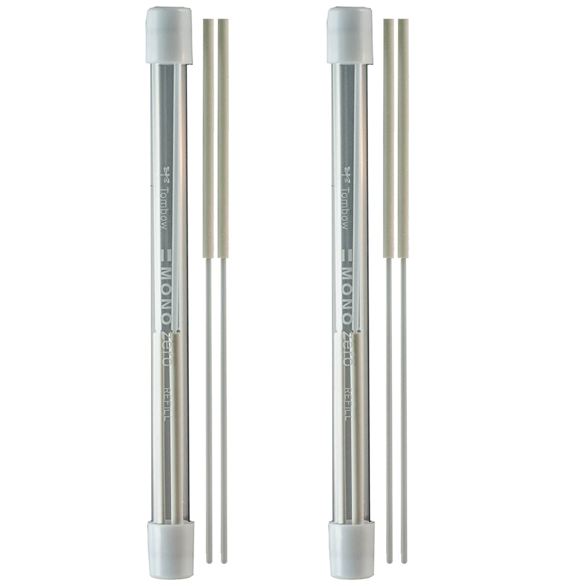 Tombow 2 Pack Mono Zero Eraser Refill Round 2.3Mm