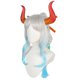 thumbnail image 4 of Disfraz de cosplay de anime para mujer, peluca de cosplay de Yamato con cuernos, disfraz de Yamato, rizos largos, conjunto de cosplay de fiesta de Halloween para mujer, 4 of 4