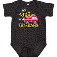 thumbnail image 3 of Inktastic My Papa is a Firefighter with Fire Truck Boys or Girls Baby Bodysuit, 3 of 5