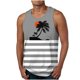thumbnail image 1 of Tanques para Hombre de Verano Solto Chaleco Impresión Deportivo Cuello Redondo sin Mangas, 1 of 9