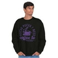 thumbnail image 5 of Hocus Pocus I Need Coffee to Focus Unisex Plus Fleece Graphic Sweatshirt Brisco Brands 5X, 5 of 6