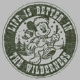 thumbnail image 2 of Girl's Mickey & Friends Mickey Mouse Life is Better in the Wilderness Graphic Tee Athletic Heather X Large, 2 of 5