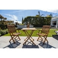 thumbnail image 4 of Telluride 2 Person Teak Folding Patio/Balcony Table - 28", 4 of 5