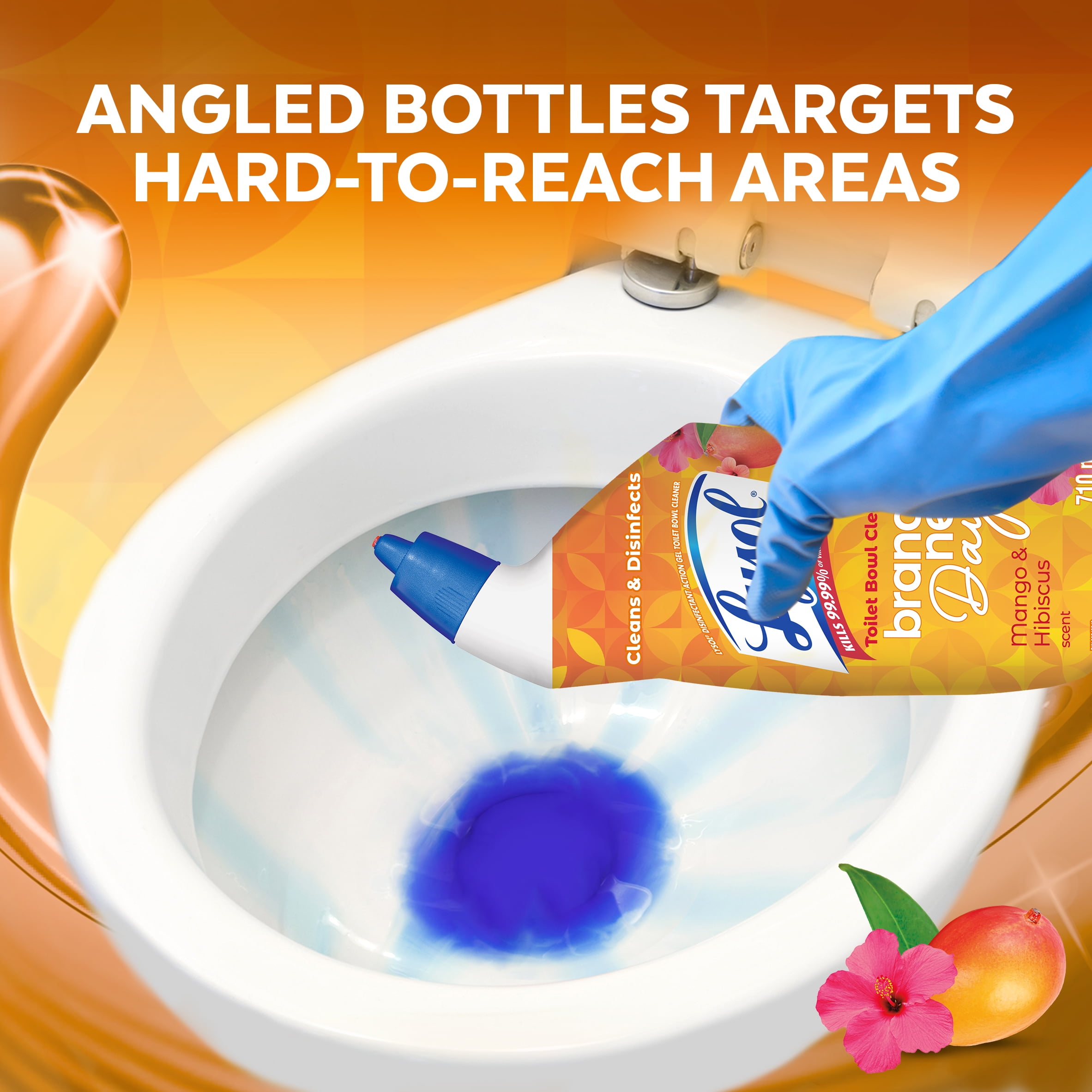 Lysol Lingettes désinfectantes, mangue hibiscus, lingette épaisse et forte, tue 99,99 % des virus et bactéries 75 ct