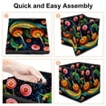 thumbnail image 4 of Snail Foldable Storage Baskets with Handle, 10.8"x10.5"x10.6" Cube Organizer - Large Capacity Storage Bin Cubes, 4 of 6
