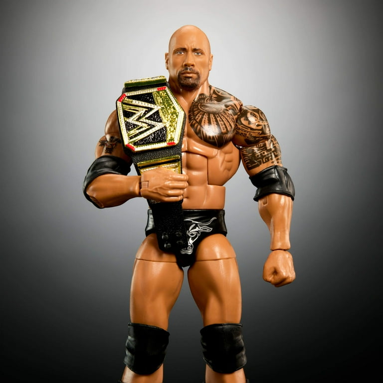 WWE Elite Top Picks The Rock Action Figure & Accessories Set