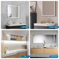 thumbnail image 2 of SBOSBO - llave de lavabo de ba&ntilde;o, 4 pulgadas, llave de ba&ntilde;o para fregadero, 3 agujeros, 2 manijas con ensamblaje de drenaje desplegable y 2 mangueras de suministro de agua para c, 2 of 6