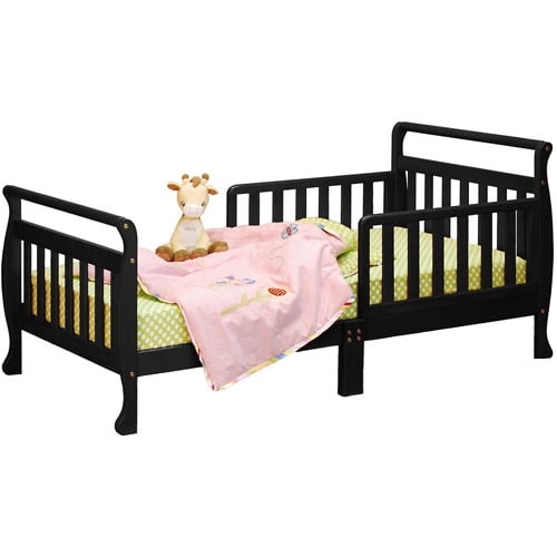 AFG Anna Classic Sleigh Toddler Bed, Black