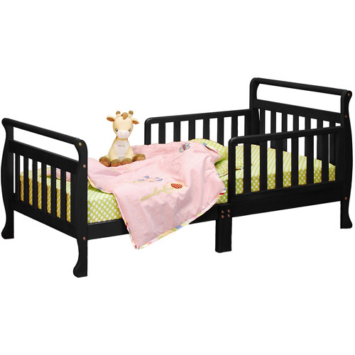 Athena Classic Sleigh Toddler Bed, Black - image 3 of 3