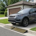 thumbnail image 7 of Car Driveway Rubber Curb Ramp,1 Pack 48.8-inch Heavy Duty Low Profile Slope Ramps with Reflective Safety Strips for Vehicles, RVs, and Wheelchairs,33000 lbs Load Capacity, 7 of 7