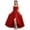 Red, variant on Iyufng Formal Dresses for Girls Solid Color Spaghetti Strap Evening Gown Children Sleeveless Maxi Dress