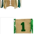 thumbnail image 3 of IBASETOY 1Set Green Dining Chair Banner Decorative Bunting Banner for Party Decoration with Fray Resistant Ribbons, 3 of 6