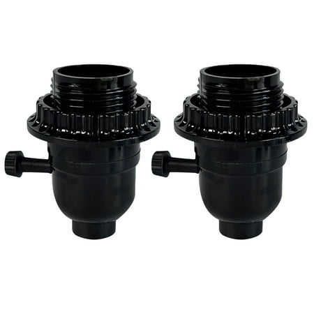 

1pc/2pcs E26 Light Socket With Switch Replacement Parts Lamp Shade Ring Vintage