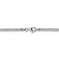 thumbnail image 3 of 925 Sterling Silver 3.15mm Curb Chain Bracelet Square, 3 of 8
