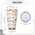 thumbnail image 4 of Picia Colorful Bow Knots1 Pattern 20 oz Tumbler Stainless Steel Vacuum Insulated Coffee Ice Cup Double Wall Travel Flask Dual Lid Water Bottle, Eco-friendly Car Cup-Without Straw, 4 of 8