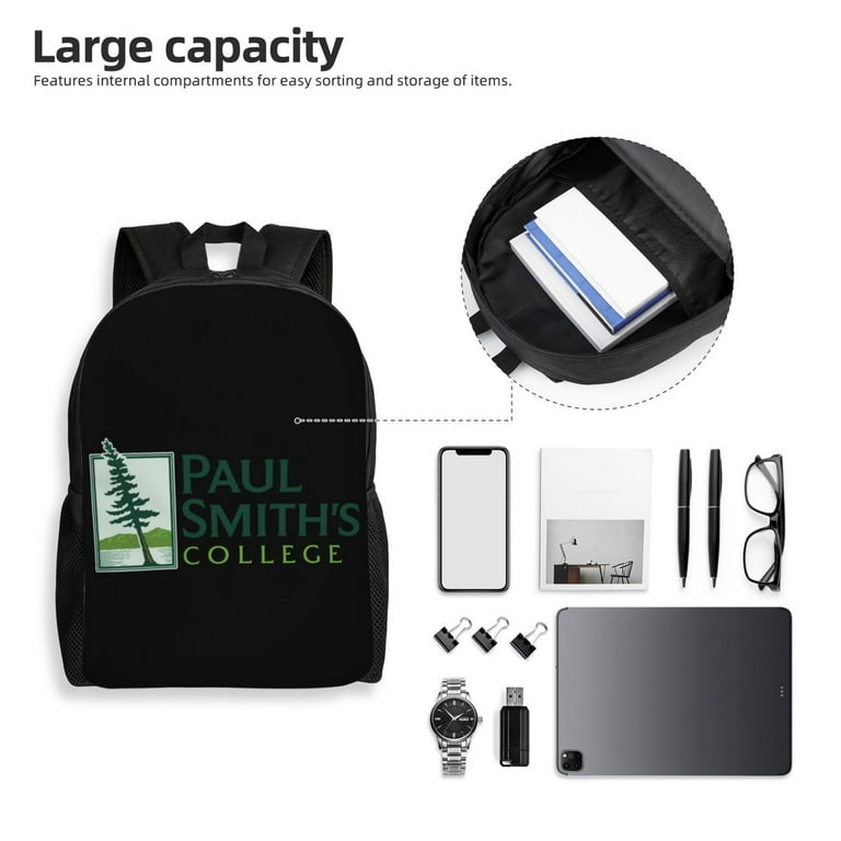 Paul Smiths College of Arts and Science Logo Laptop Backpack 