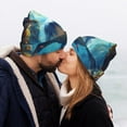 thumbnail image 5 of Susaid Colorful Underwater Shark Print Winter Beanie for Men Women, Lined Beanie Soft Warm Knit Hat Ski Cuffed Cap, 5 of 6