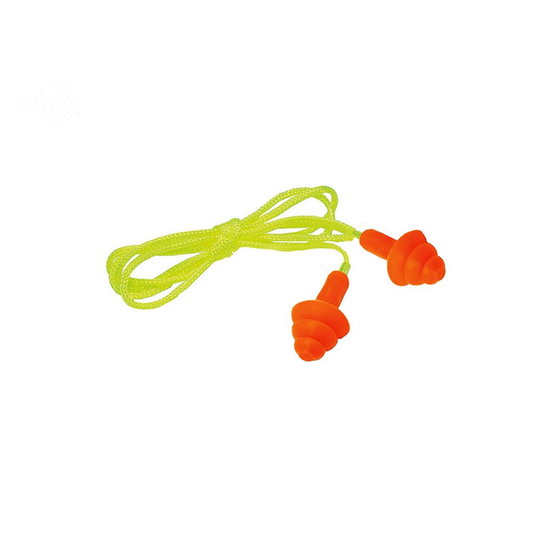 Pyramex RP3001 Reusable Earplugs Corded 24 dB Orange 50 Pair