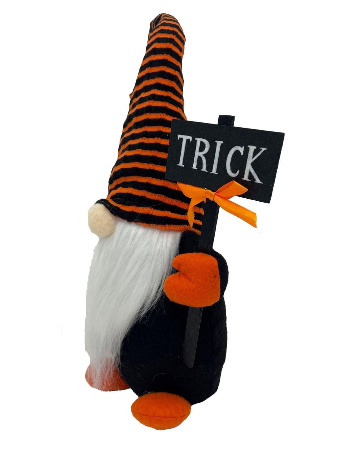 Way To Celebrate 12 Inch Halloween Gnome With Striped Hat, Halloween Decoration