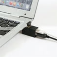 thumbnail image 2 of Miangastore 3-port Mini USB 2.0 Hi-Speed Multi Port USB Hub Splitter Hub Adapter For PC Computer For Portable Hard Drives (Black), 2 of 8