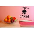 thumbnail image 1 of Vinyl Wall Decal Sticker : Cakes Home Decor Picture Art 14 x 28 Inches, 1 of 1