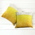 thumbnail image 6 of Ambesonne Abstract Throw Pillow Cover 2 Pack, Bubbles Beer Macro, 24", Yellow White, 6 of 7