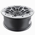 thumbnail image 5 of TRX Beadlock Style Matte Gray with Forged Beadlock Wheel 22" x 9" for GMC Sierra 1500 1999-2023, 5 of 5