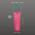 thumbnail image 6 of TAL Stainless Steel Hudson Paracord Handle Water Bottle 24oz, Pink, 6 of 11