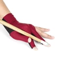 thumbnail image 2 of Guantes para taco de billar, 3 dedos abiertos, guantes de billar, guantes de billar antideslizantes, rendimiento probado, 2 of 3