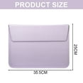 thumbnail image 2 of 13 inch Laptop Stand Sleeve Case, Faux Leather, Envelope bag transverse laptop bag, Laptop protective case - purple, 2 of 5