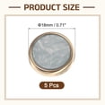 thumbnail image 2 of 5Pack Round Button, 18mm/0.7" Resin Decorative Pattern Button, Dark Gray, 2 of 6