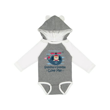

Inktastic Grandma and Grandpa Love Me Boys Gift Baby Boy or Baby Girl Long Sleeve Bodysuit