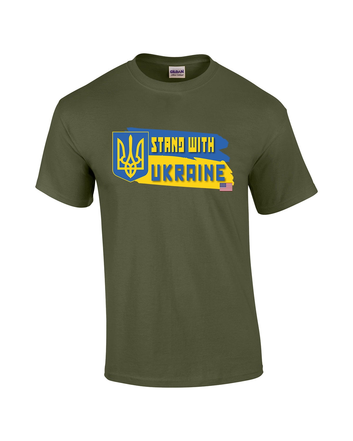 Adults Summer Short Sleeves   T-Shirts Ukrainian Patriot  T-shirt