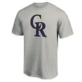 thumbnail image 2 of Men's Fanatics Heather Gray Colorado Rockies Official Logo T-Shirt, 2 of 3