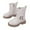 White, variant on Kids Ankle Boots Boys Girls Outdoor Booties Kids Work Boot Lace Up Hiking Shoes Black