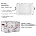 thumbnail image 2 of Yayeee Canvas Storage Basket with Handles for Shelves Fabric Bins Closet Organizer, Purple Wildflowers, 2 of 8