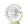 thumbnail image 4 of Ventilador personal de escritorio con luces LED, silencioso, para mesa de escritorio, exterior e interior. Verde, 4 of 9