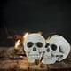 thumbnail image 2 of FELTECHELECTR Adorno de calavera artificial de Halloween, calavera asustadiza, accesorios para casa fantasma, suministros para fiestas (2), 2 of 6