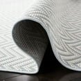 thumbnail image 5 of SAFAVIEH Machine Washable Rug Indoor/Outdoor Bermuda Collection - Bermuda Amina Geometric Chevron Indoor/Outdoor Area Rug Light Blue/Cream, 6'7" x 6'7" Square, 5 of 7