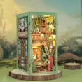 thumbnail image 3 of Kit de Rincón de Libros para Hacer Mismo: Librería en Miniatura con Forma de Panda y Estantería Iluminada para Manualidades, Regalo de Cumpleaños, 3 of 7