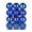 Blue, variant on Christmas Ornament Mini Christmas Tree Ball Ornaments, 24pcs Shatterproof Satin Shiny and Glitter Finish Bulb Christmas Ornaments (4cm, Black)