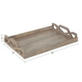 thumbnail image 2 of Kate and Laurel Grassley Decorative Wood Tray, White 13x19, 2 of 10