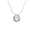 thumbnail image 2 of Delight Jewelry Silvertone Small Crystal Heart with Nurse Hat Silvertone Grandmother Ring Charm Necklace, 18", 2 of 4