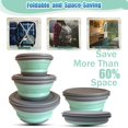thumbnail image 3 of Set de 3 cuencos plegables de silicona RMAMSCOV para camping con soporte para comida, 3 of 8