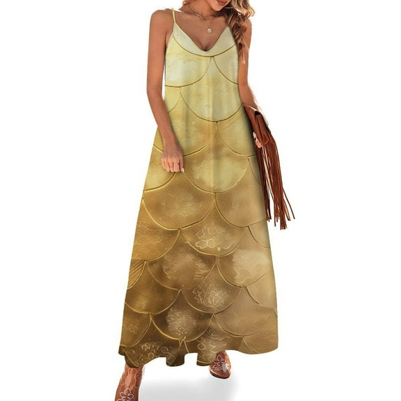 Mermaid Fish Scales Fine Art Sleeveless Dress Summer Dress Woman 2025