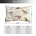 thumbnail image 2 of Pofeuu Little Birds Print Polyester Microfiber Plush Pillowcases, Super Soft and Cozy Pillow Case Covers with Envelop Closure（Pillow core not included）-20"x30", 2 of 6